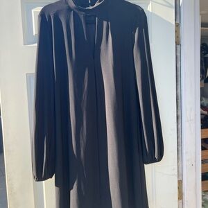 White House Black Market Black Long Sleeve Dress
